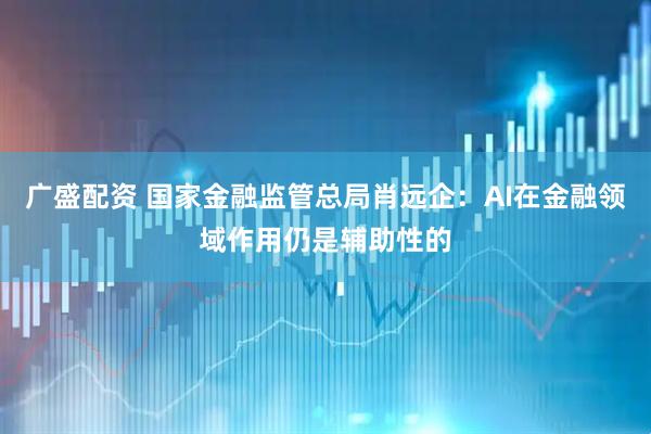 广盛配资 国家金融监管总局肖远企:AI在金融领域作用仍是辅助性的